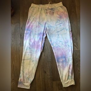 ShoSho Tie-Dye Jogger Plus Size 1X Athletic Activewear Sport Womens Pants